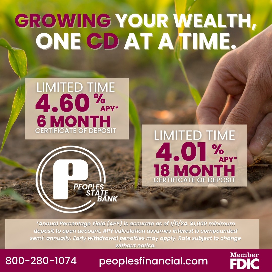 Certificates of Deposit - Peoples State Bank